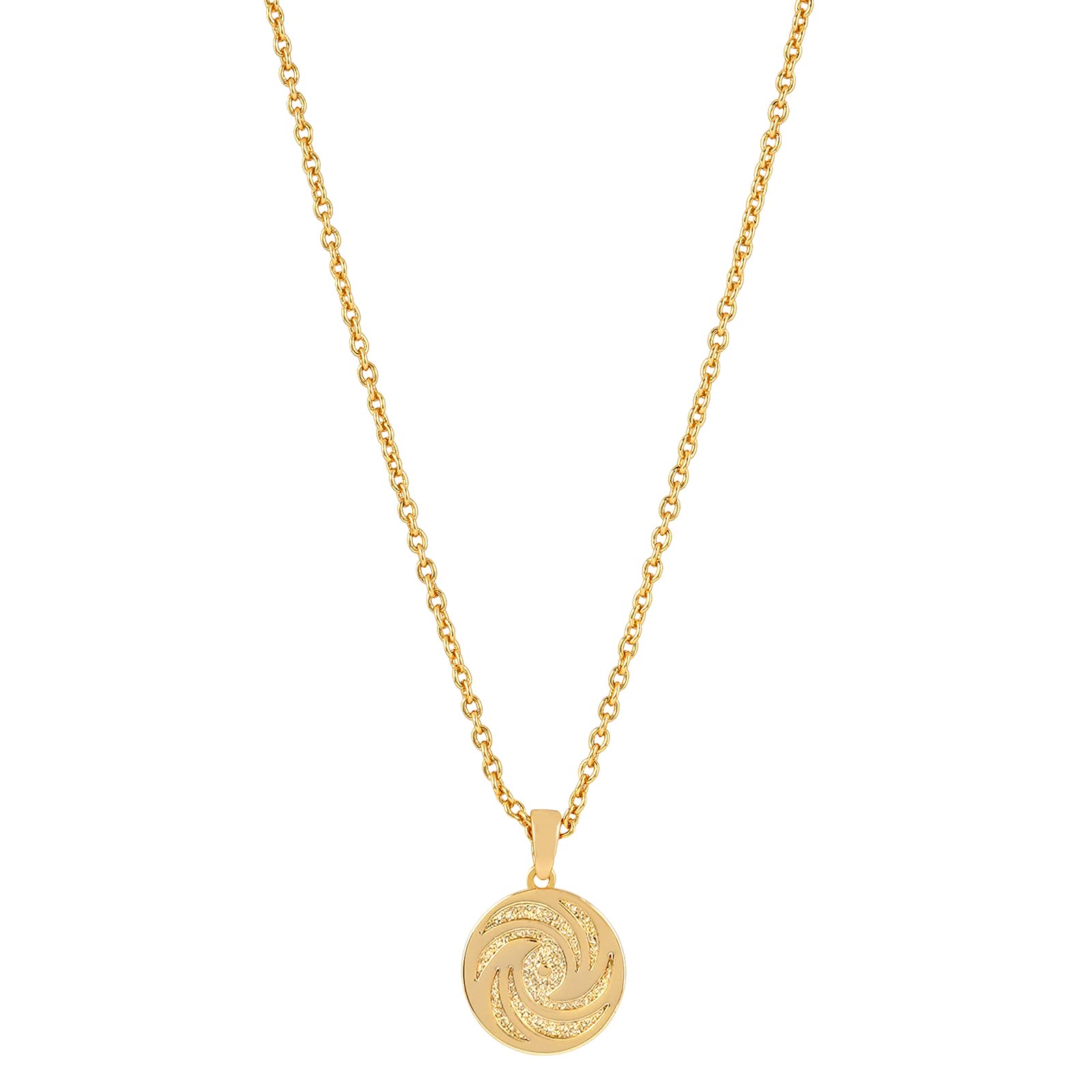 18K Gold Plated Air Element Necklace