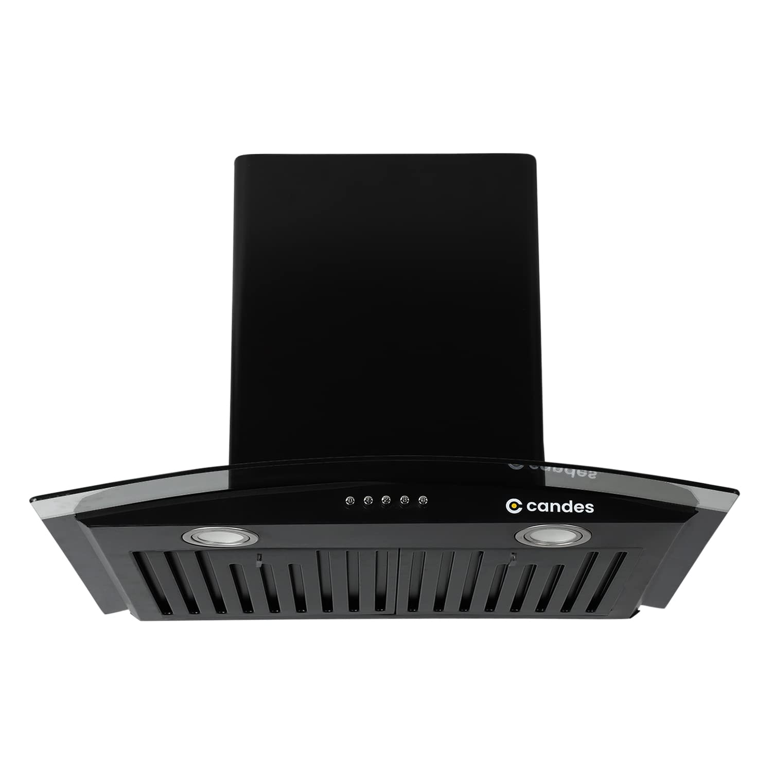 Blaze Kitchen Chimney with Stainless Steel Baffle Filters, Push Button Control, (Black)