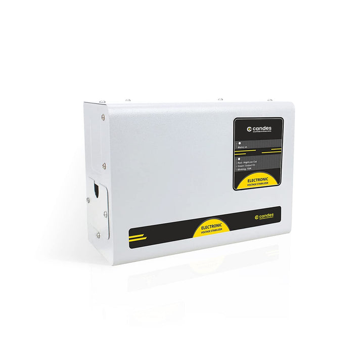 Candes Crystal 4kVA Working Range (170V to 280V) Voltage Stabilizer Best for Inverter AC, Split AC or Windows AC Upto 1.5 Ton (MS-Grey) 3 Years Warranty