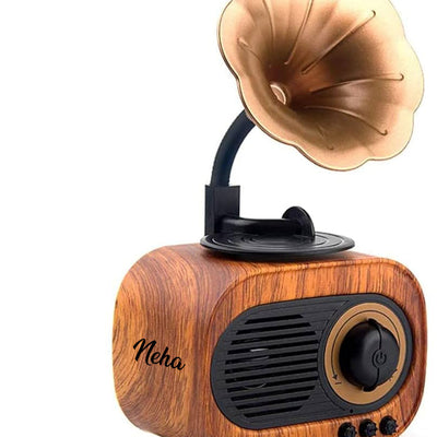 Vintage Gramophone Bluetooth Speaker