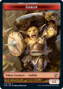 Blood Token (17) // Goblin Token (12) [VOW/AFR Set Symbol] [Challenger Deck 2022 Tokens ] [Non-Foil]