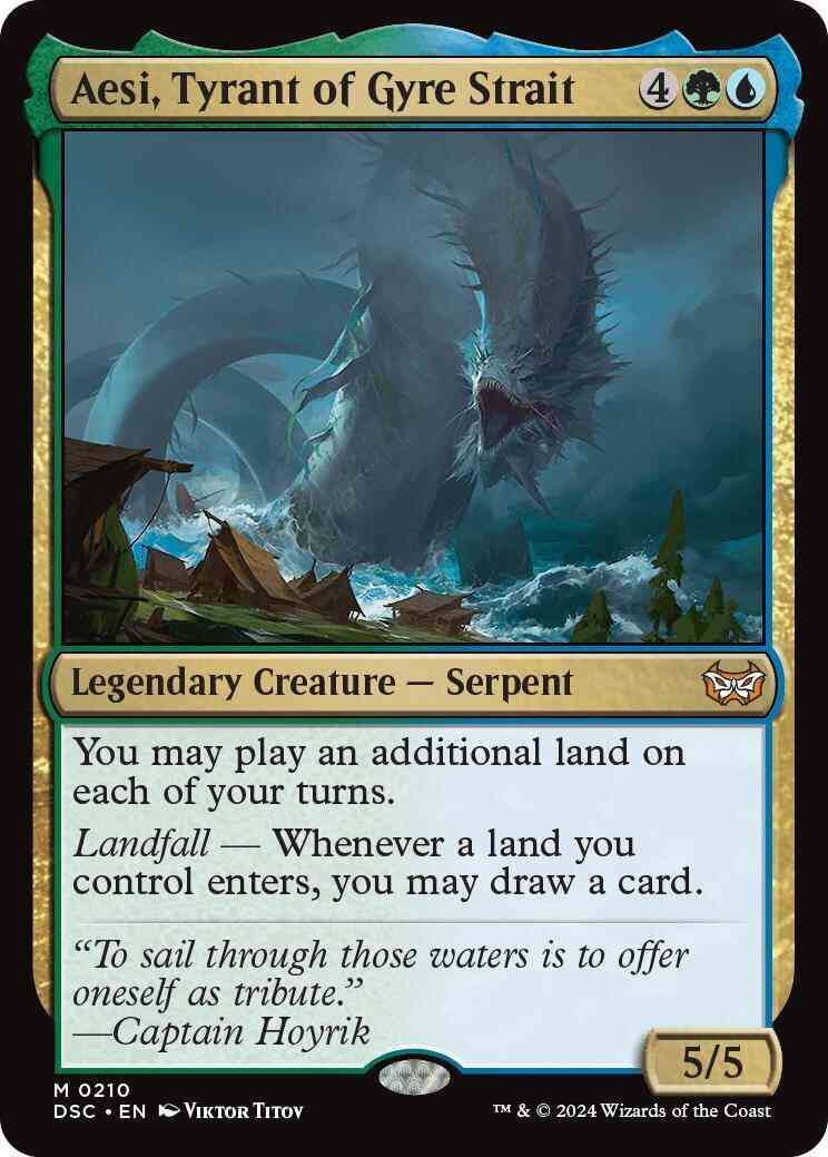 Aesi, Tyrant of Gyre Strait [210] [Duskmourn: House of Horror: Commander] [Non-Foil]