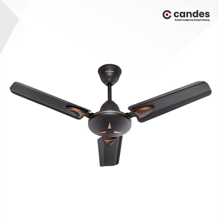 Candes Amaze 900mm /36 inch High Speed Anti-dust Decorative 5 Star Rated Ceiling Fan 440 RPM with 2 Years Warranty (Pack of 1, Coffee Brown)