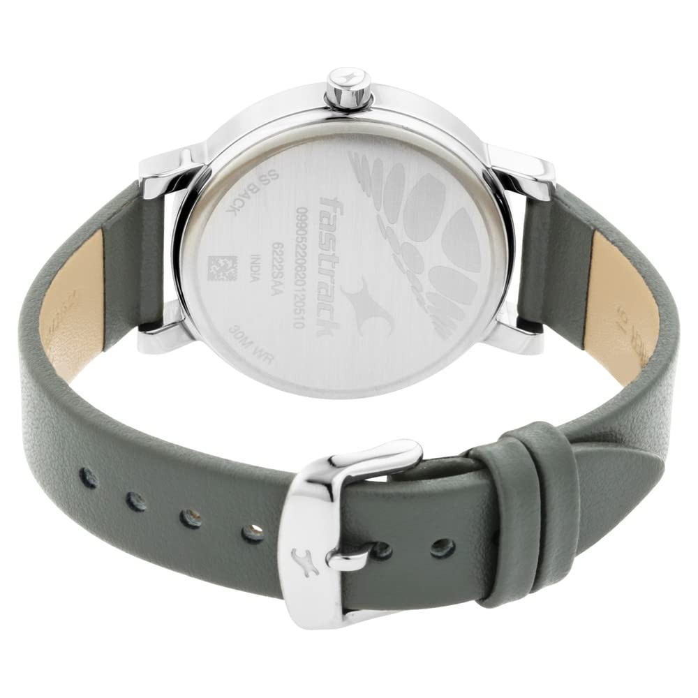 Bare Basics Silver Dial & Black Leather