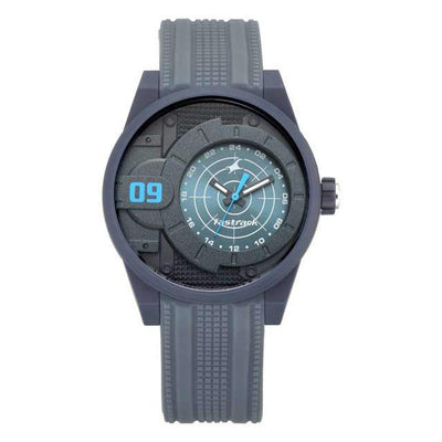 Trendies Black Dial & Silicone Strap