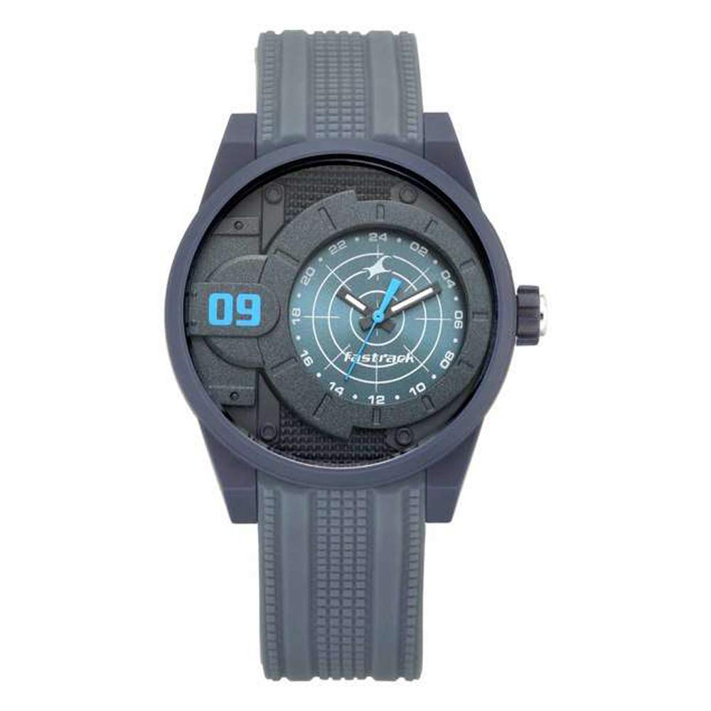 Trendies Black Dial & Silicone Strap