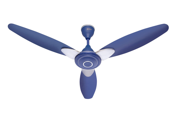 Candes Florence 1200mm/48Inch High Speed Decorative 5 Star Rated Ceiling Fan 400 RPM With 2 Yrs Warranty (Smart IOT With Remote) Silver Blue