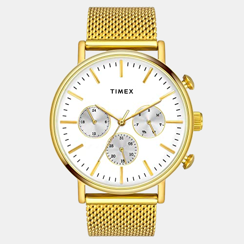 Fashion Men Quartz Silver Dial Chronograph Stainless Steel Watch TWEG20007