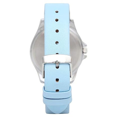 Helix Light-Blue Dial Leather Strap