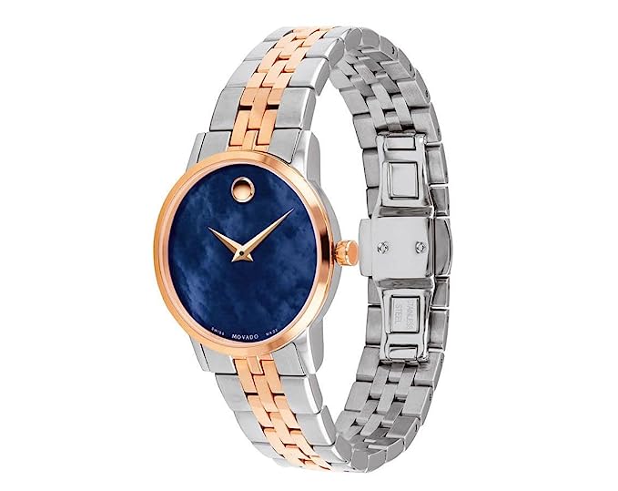 Movado Museum Classic Blue Mother Of Pearl Dial Women 28mm