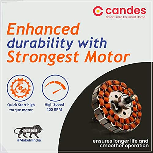 Candes Kwid 600mm/24 inch High Speed Anti-dust Decorative 5 Star Rated Ceiling Fan 858 RPM with 2 Yrs Warranty (Pack of 1,Ivory)