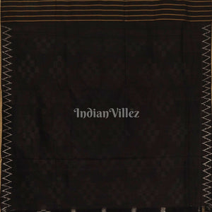 Black White Pasapali Khandua Silk Saree