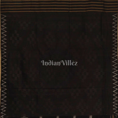 Black White Pasapali Khandua Silk Saree