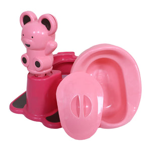 Kuber Industries Potty Training Seat|Portable Baby Potty Seat|Kids Potty Seat|Potty Seat For 1 + Year Child|PINK