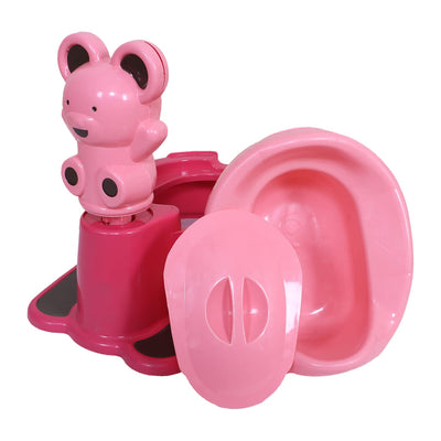 Kuber Industries Potty Training Seat|Portable Baby Potty Seat|Kids Potty Seat|Potty Seat For 1 + Year Child|PINK