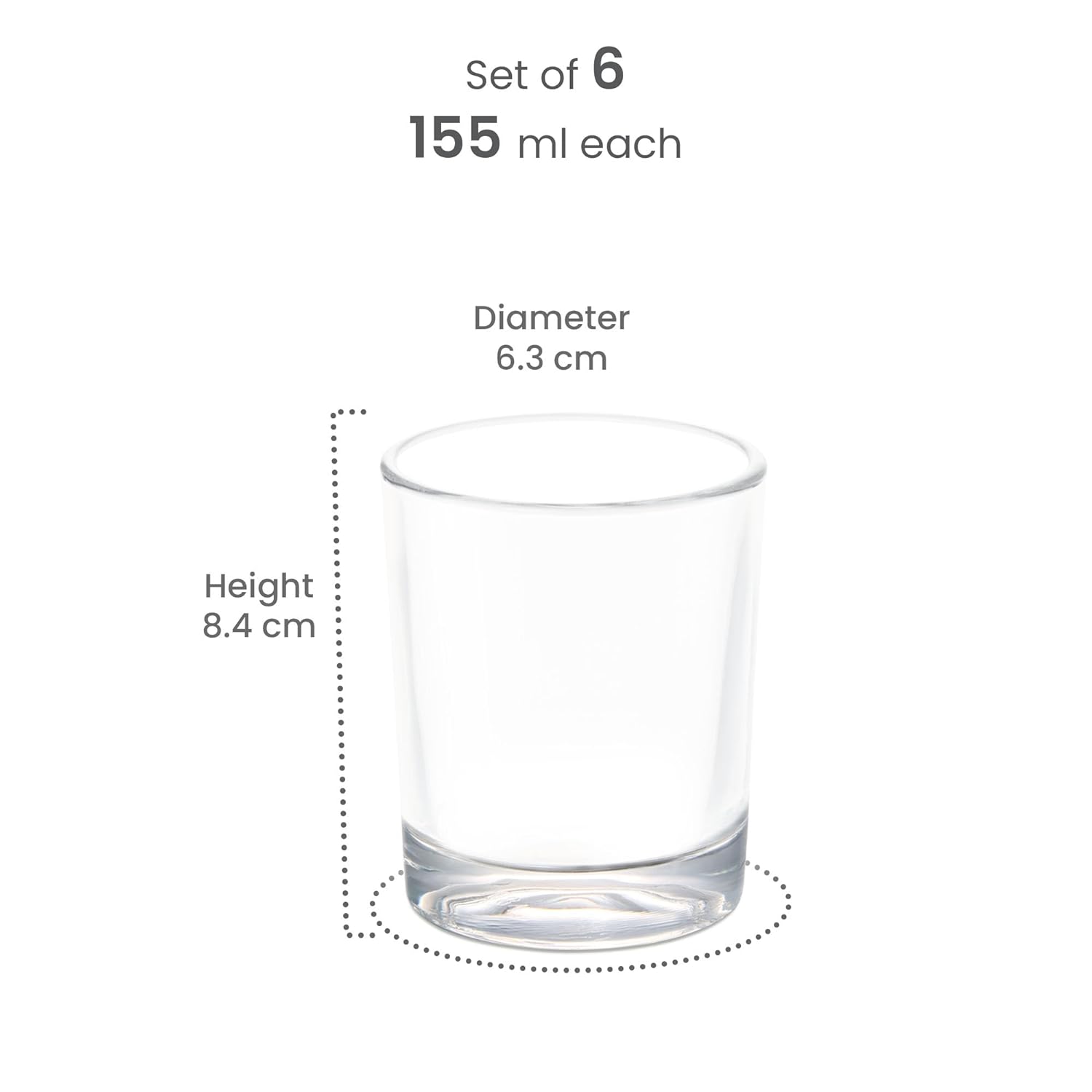 Embassy Cool Glass Tumbler (Treo by Milton)