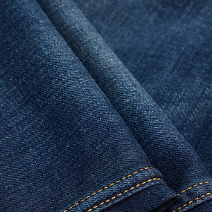 Navy Distressed Slim Fit Jeans