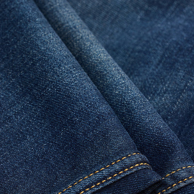 Navy Distressed Slim Fit Jeans