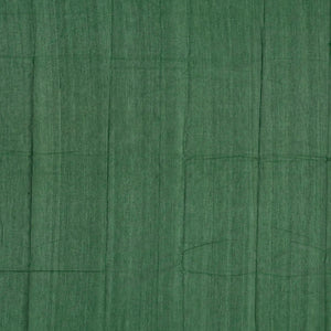 Dark Green Handloom Kanchi Cotton Saree With Kamalam Buttas