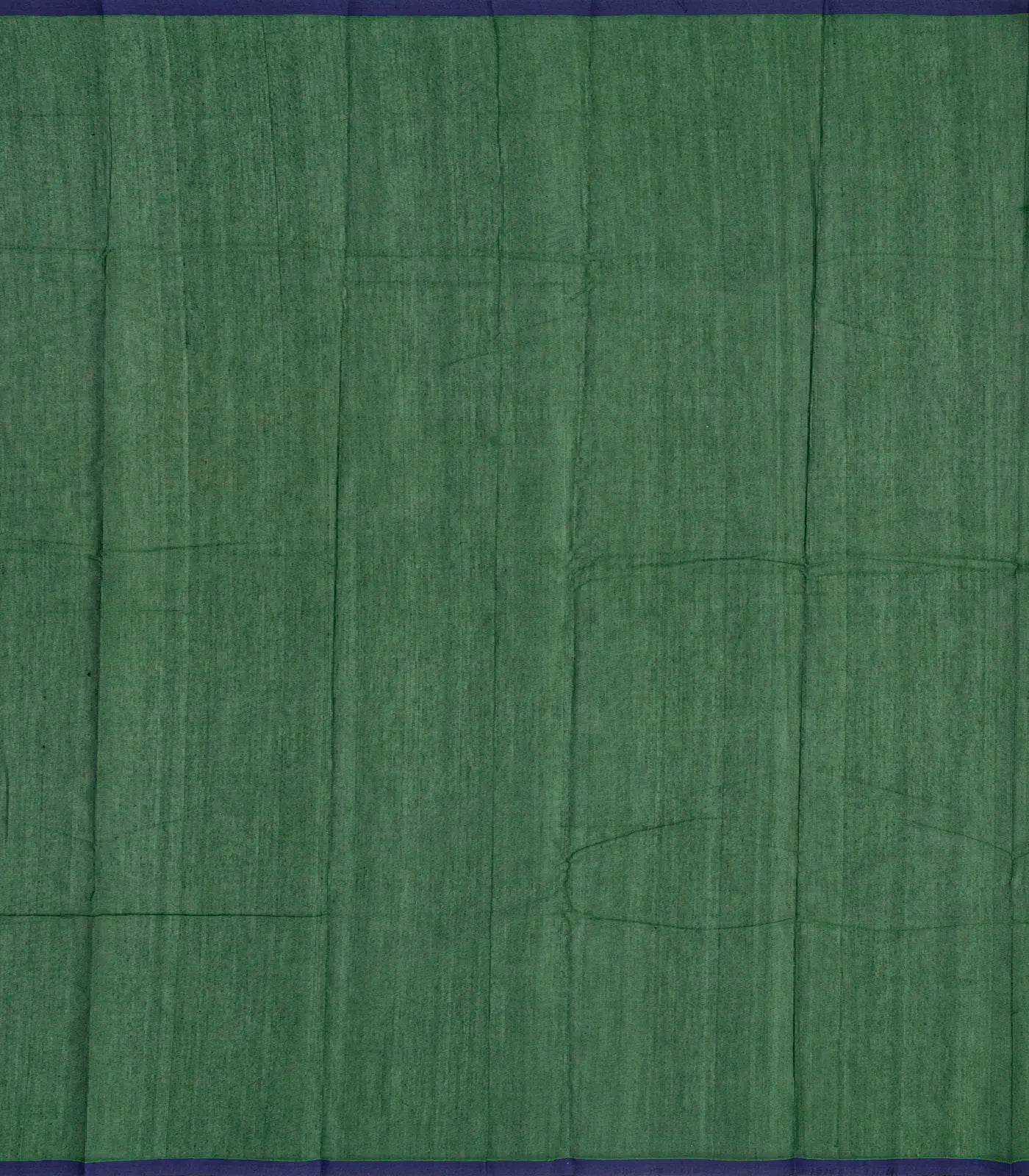 Dark Green Handloom Kanchi Cotton Saree With Kamalam Buttas
