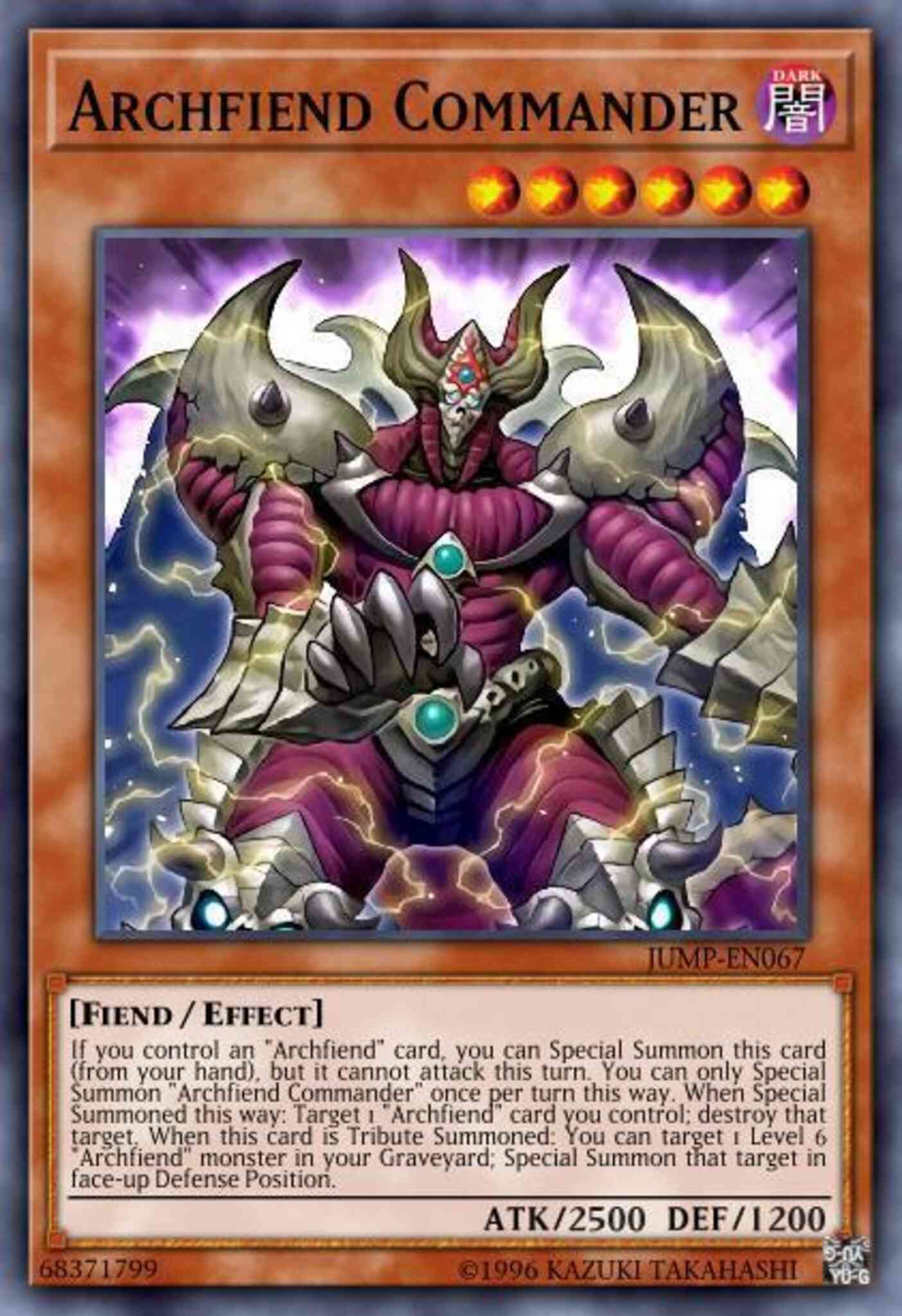 Archfiend Commander - CT11-EN006 - Super Rare - Limited
