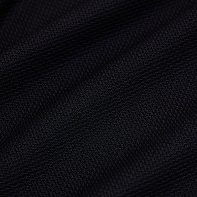 Black Textured Polo T-Shirt