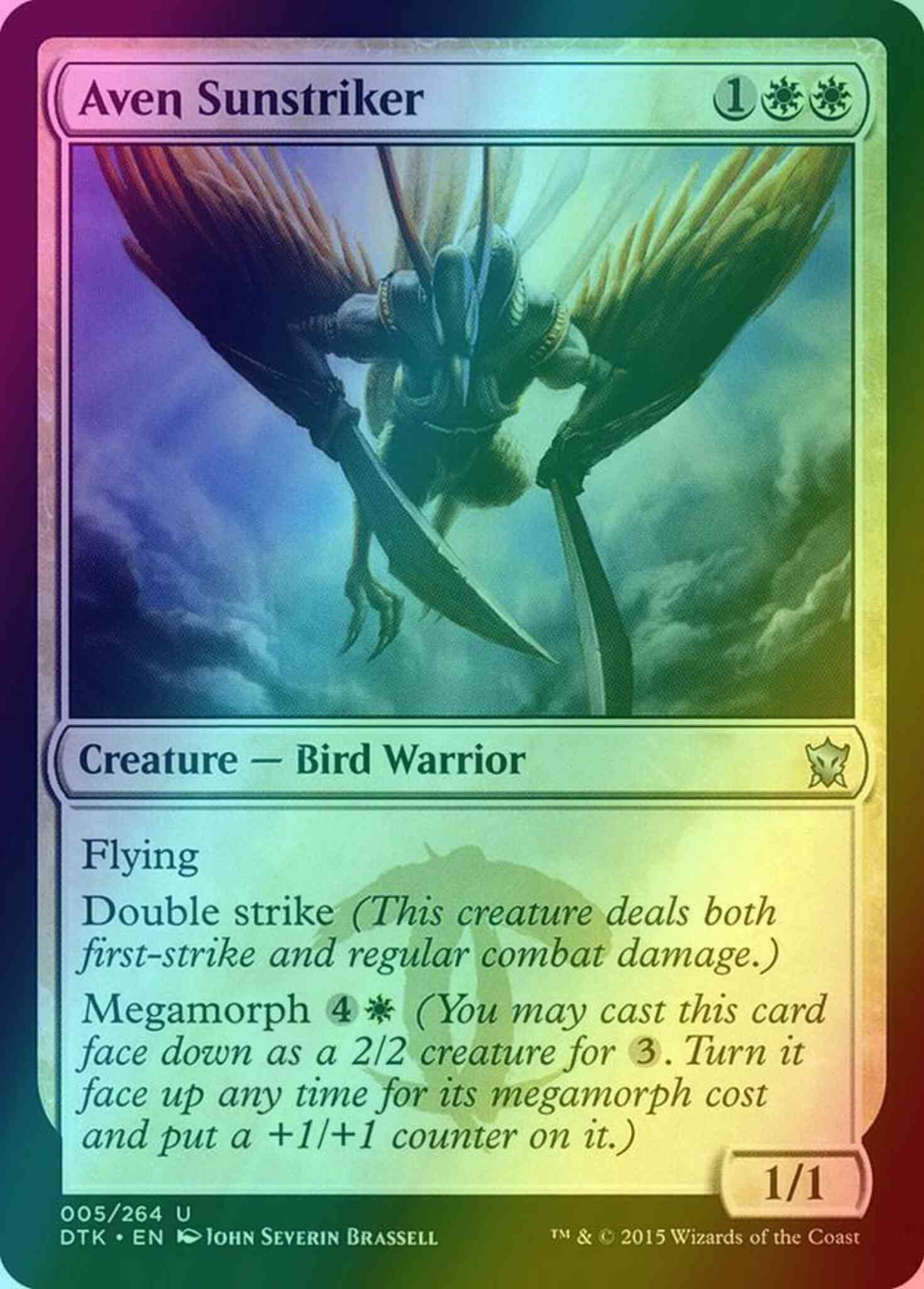 Aven Sunstriker [5] [Dragons Of Tarkir] [Foil]