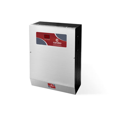 Candes Supreme 2Kva Voltage Stabilizer for 0.5 Ton AC/Air Cooler/Deep Freezer/Washing Machine/Microwave Oven/Tread Mill (Working Range - 90V-290V) Red & Steel, 3 years Warranty