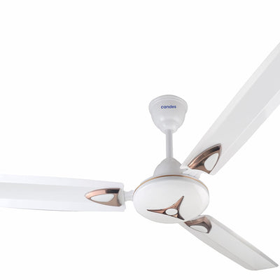 Candes Star 1200mm High-Speed Decorative Ceiling Fans for Home | BEE 3 Star Rated 405 RPM Anti-Dust | 2 Years Warranty (White) Pack of 1