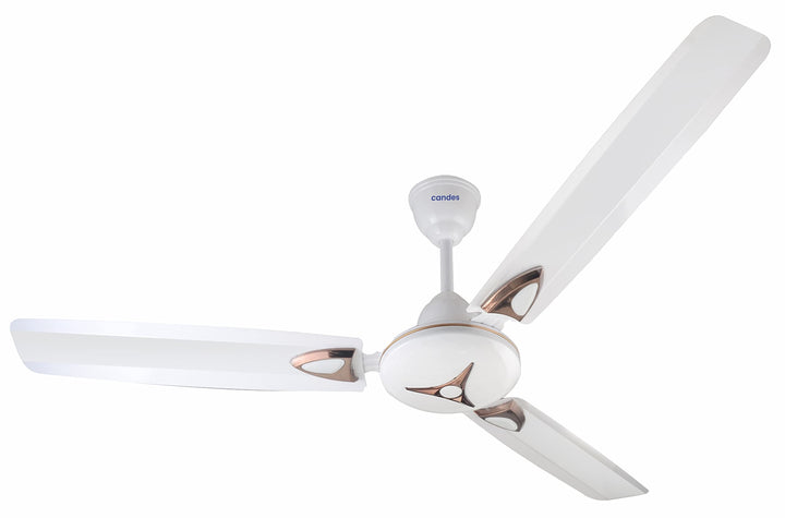 Candes Star 1200mm High-Speed Decorative Ceiling Fans for Home | BEE 3 Star Rated 405 RPM Anti-Dust | 2 Years Warranty (White) Pack of 1