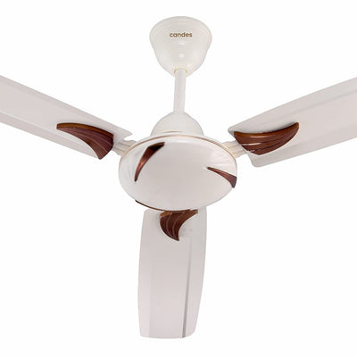 Candes Lynx 1200mm High-Speed Decorative Ceiling Fans for Home | BEE Star Rated 405 RPM Anti-Dust | 2 Years Warranty (Ivory) Pack of 1