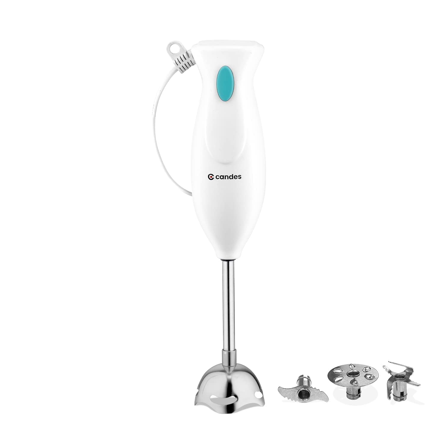 Candes Hand Blender 250 Watts, 1 Year Warranty, White - Green