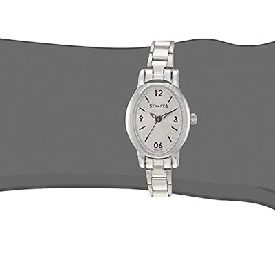 Sonata Silver Dial & Silver Stainless Steel Strap
