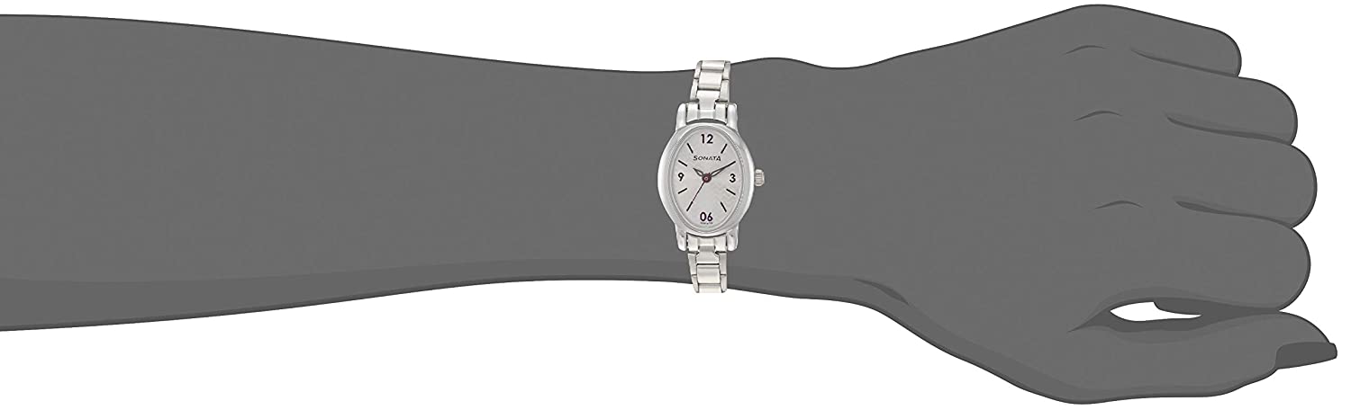 Sonata Silver Dial & Silver Stainless Steel Strap