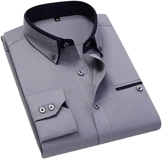 Pick Any One Down Collar Cotton Blend Solid Shirt For Man