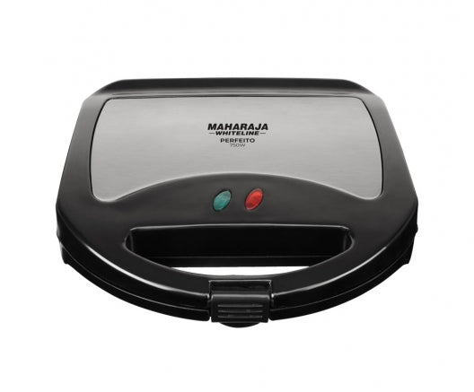 Maharaj Perfeito Breakfast 750 Watts Grill Sandwich Maker | Silver & Black