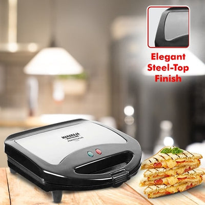Maharaj Perfeito Breakfast 750 Watts Toast Sandwich Maker | Black