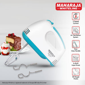 Maharaja Whiteline Centuro 250 Watts Hand Mixer | White