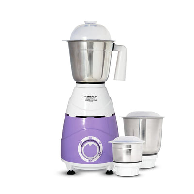 Maharaja Whiteline Mixtron DLX 750 Watts Mixer Grinder with 3 jars | Laverder & White