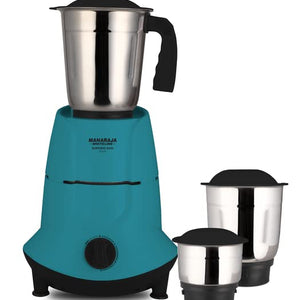 Maharaja Whiteline Superio EVO 500 Watts Mixer Grinder with 3 Jars | Black & Blue