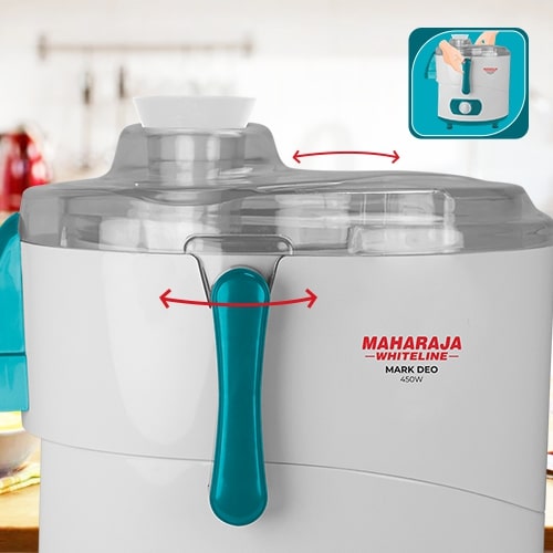 Maharaja Mark Deo Plus 450 Watts Juicer Mixer Grinder with 2 Jars | Purple & White