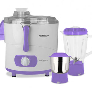 Maharaja Mark Deo Plus 450 Watts Juicer Mixer Grinder with 2 Jars | Purple & White