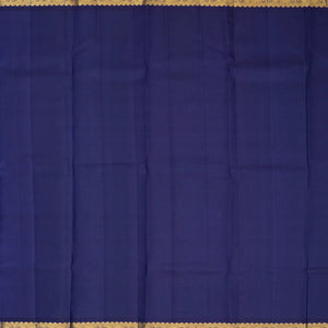 Red Handloom Kanchipuram Korvai Silk Saree With Zari Stripes