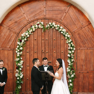 Elegant Ivory and Peach Arizona Wedding