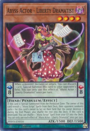 Abyss Actor - Liberty Dramatist - PHHY-EN016 - Common - 1st Edition