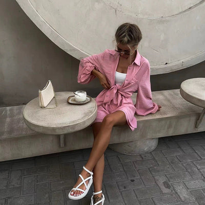 Miso Summer Two Piece Set in Blush