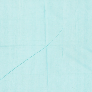 Light Blue Handloom Village Cotton Saree With Temple Border