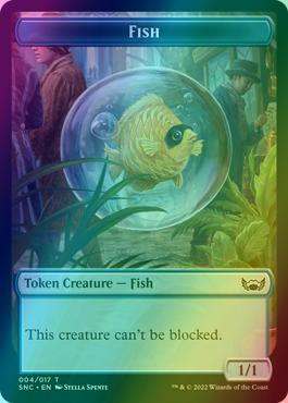 Angel Token (02) // Fish Token (04) [Streets of New Capenna: Tokens] [Foil]