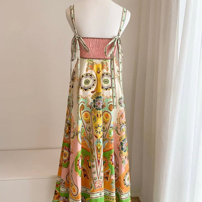 Kiala Printed Luxe Holiday Dress