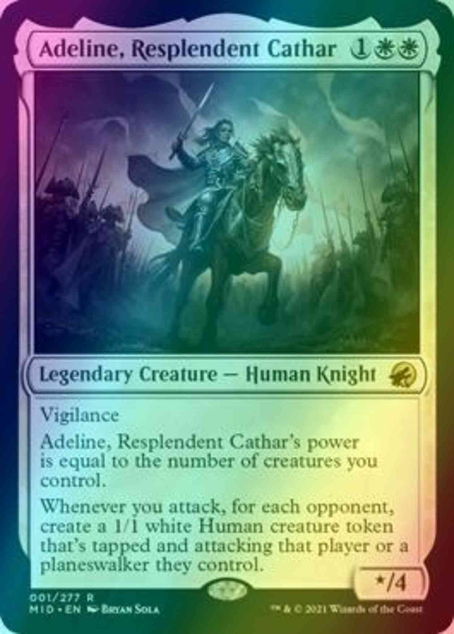 Adeline, Resplendent Cathar [1] [Innistrad: Midnight Hunt] [Foil]